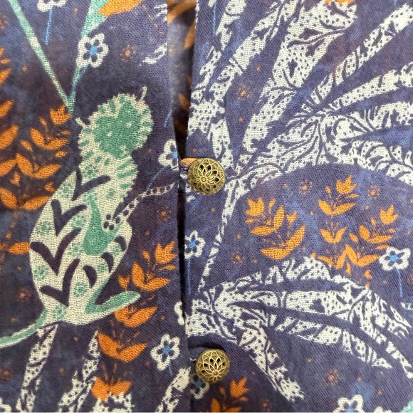 Anthropologie Celandine Boho Coverup Cotton Tunic Dress - Picture 7 of 13